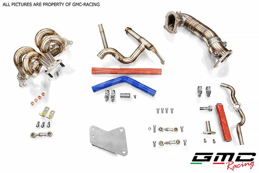 KIT COLLETTORE ATTACCO TURBO T25 CON KIT DOWNPIPE E TUBO ACQUA