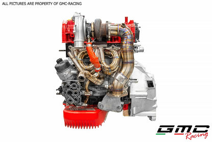 KIT COLLETTORE ATTACCO TURBO T25 CON KIT DOWNPIPE E TUBO ACQUA