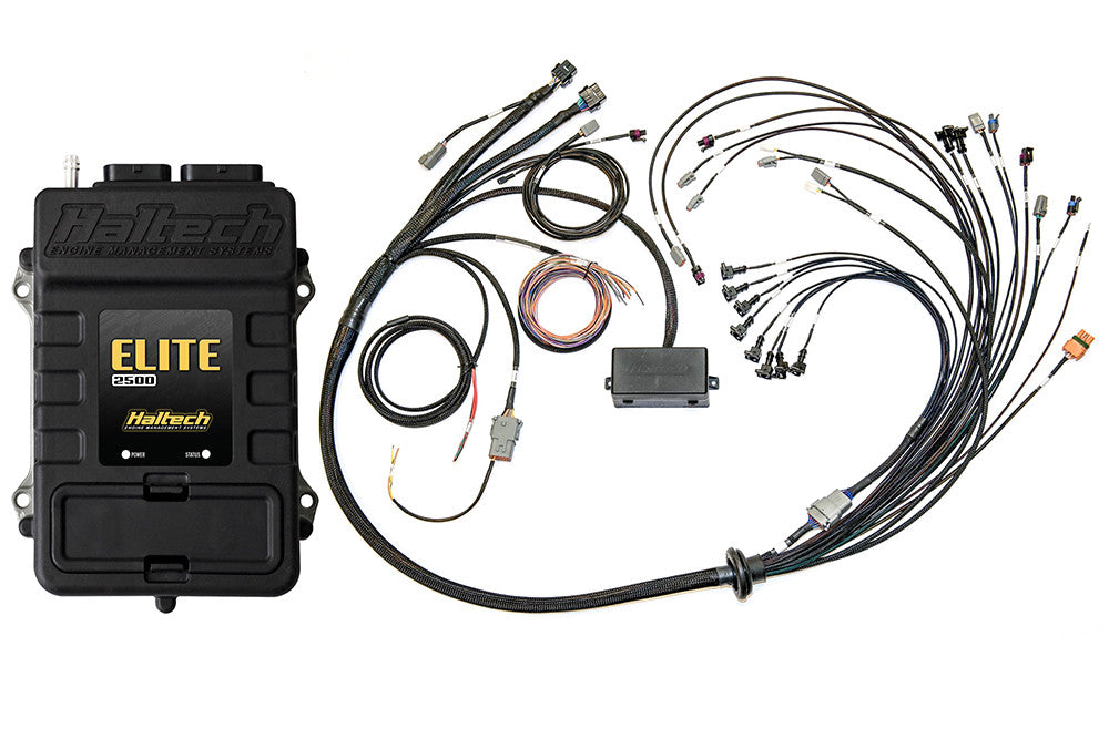 HALTECH Elite 2500 + Kit cablaggio terminato per blocco grande/piccolo V8 GM, Ford & Chrysler