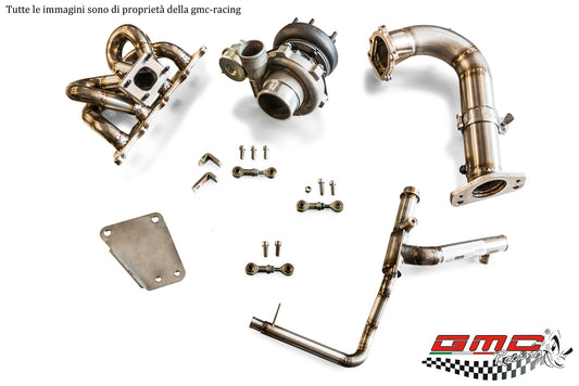 KIT TURBO 500 ABARTH per POTENZE FINO A 350CV CON TURBINA GARRETT GBC 22-350