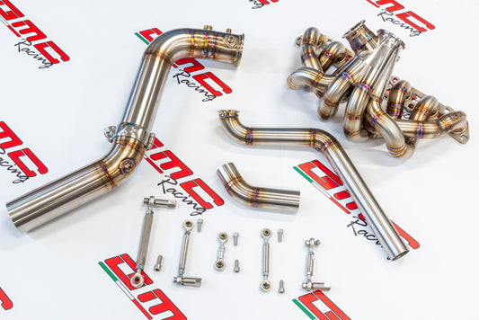 KIT COLLETTORE INOX PER SUPRA MK4 CON ATTACCO TURBO V-BAND, KIT DOWNPIPE E WASTEGATE ESTERNA