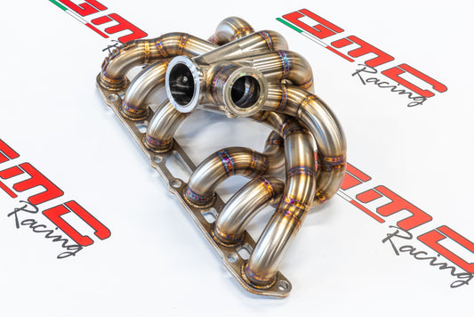 STAINLESS STEEL MANIFOLD KIT FOR SUPRA MK4 WITH V-BAND TURBO CONNECTION, DOWNPIPE KIT AND EXTERNAL WASTEGATE