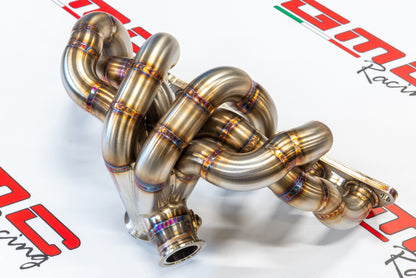 KIT COLLETTORE INOX PER SUPRA MK4 CON ATTACCO TURBO V-BAND, KIT DOWNPIPE E WASTEGATE ESTERNA