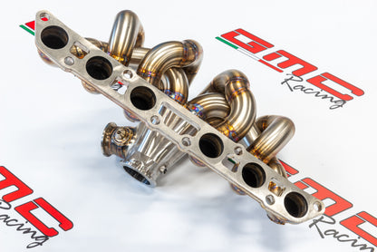 KIT COLLETTORE INOX PER SUPRA MK4 CON ATTACCO TURBO V-BAND, KIT DOWNPIPE E WASTEGATE ESTERNA