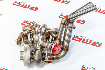 TURBO KIT FOR TOYOTA SUPRA MK4 FOR POWER UP TO 1000 HP WITH EXTERNAL WASTEGATE AND XONA ROTOR TURBINE