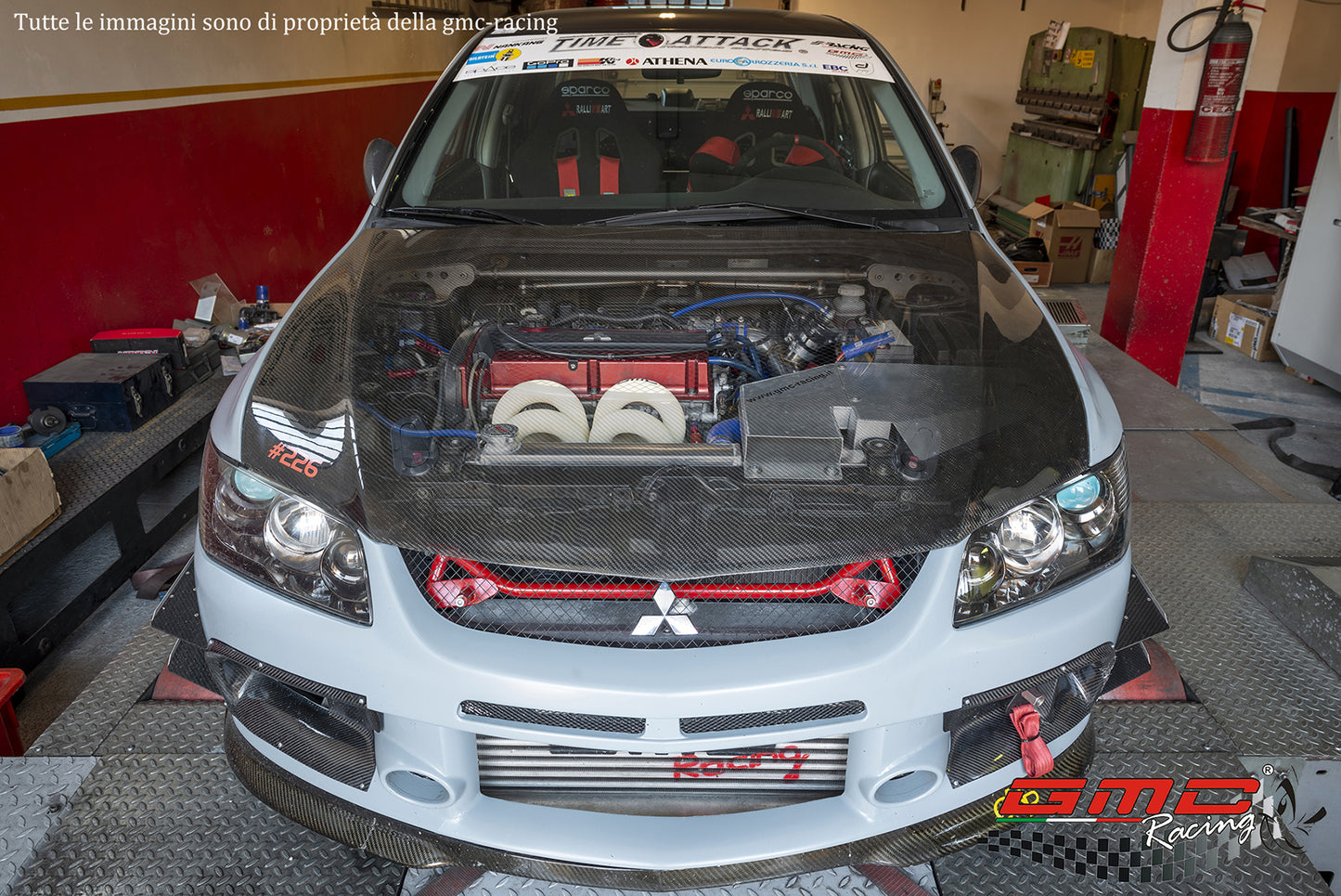 CONVOGLIATORE ASPIRAZIONE IN ALLUMINIO PER MITSUBISHI LANVER EVO XII-XIII-IX