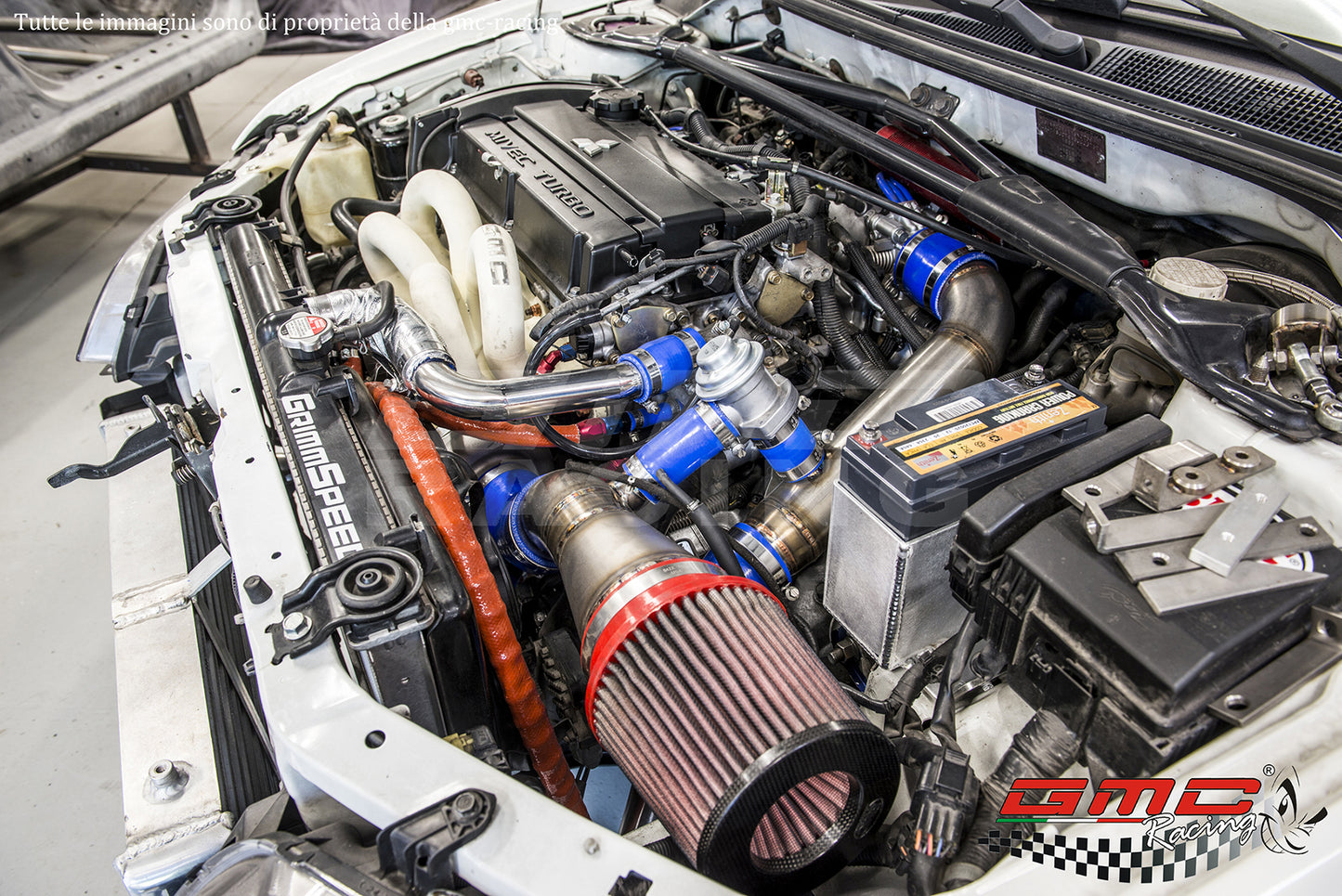 KIT TURBO PER MITSUBISHI LANCER EVO VI-VII-VIII-IX PER POTENZE FINO A 600cv CON WASTEGATE ESTERNA CON RIENTRO WASTEGATE