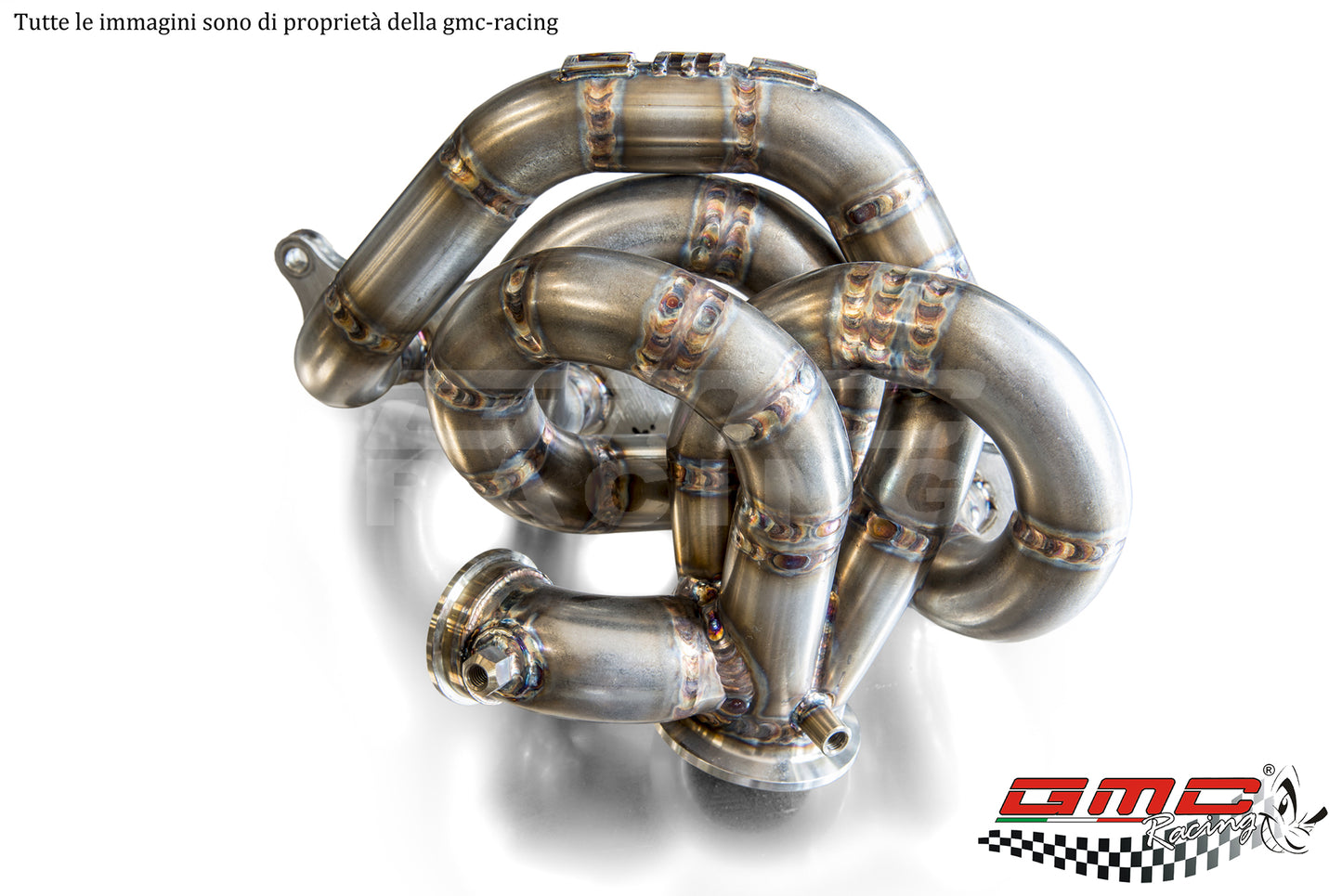 COLLETTORE IN INOX PER 1.4 T-JET ABARTH, FIAT, ALFA E LANCIA CON WASTEGATE ESTERNA CON KIT DOWNPIPE E MANICOTTO ACQUA