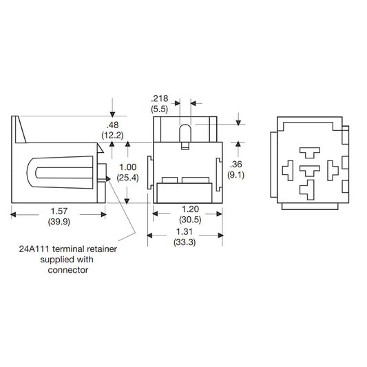 KIT PORTARELÈ AUTOMOTIVE - CONNETTORE A 4 PIN - 5 PIN