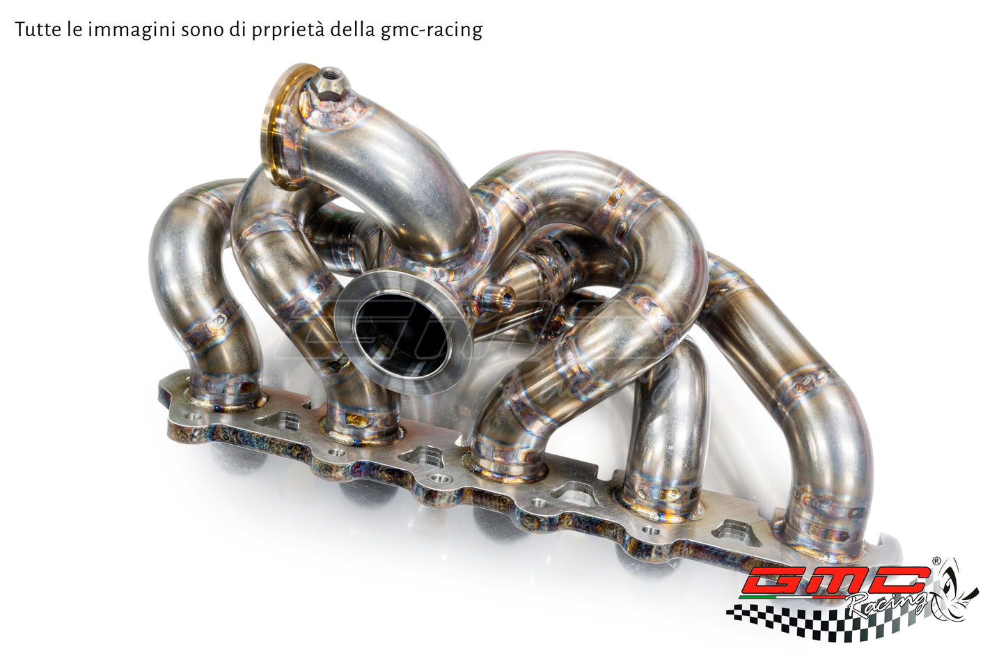 Collettore Audi 2.5 TFSI TTRS e RS3 con attacco turbo Tial e wastegate esterna MV-R, diametro condotti 42,4mm e attacco temperatura 5in1 da m8x1 + KIT DOWNPIPE