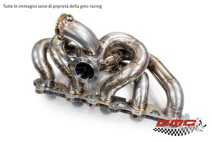 Collettore Audi 2.5 TFSI TTRS e RS3 con attacco turbo Tial e wastegate esterna MV-R, diametro condotti 42,4mm e attacco temperatura 5in1 da m8x1 + KIT DOWNPIPE