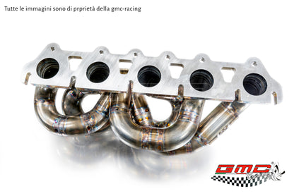 Collettore Audi 2.5 TFSI TTRS e RS3 con attacco turbo Tial e wastegate esterna MV-R, diametro condotti 42,4mm e attacco temperatura 5in1 da m8x1 + KIT DOWNPIPE